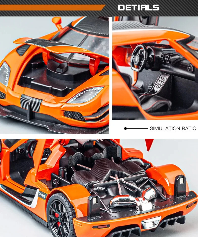 1:24 Diecast Koenigsegg One Model Car