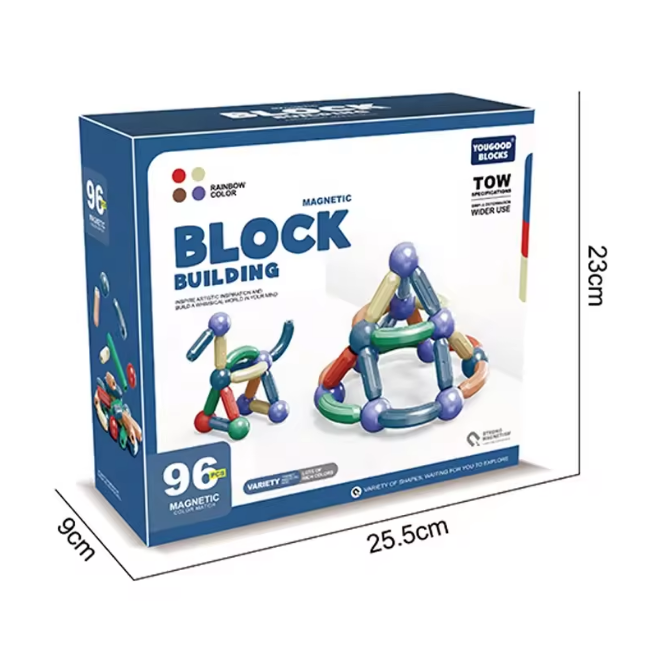 96Pcs Magnetic Building Blocks