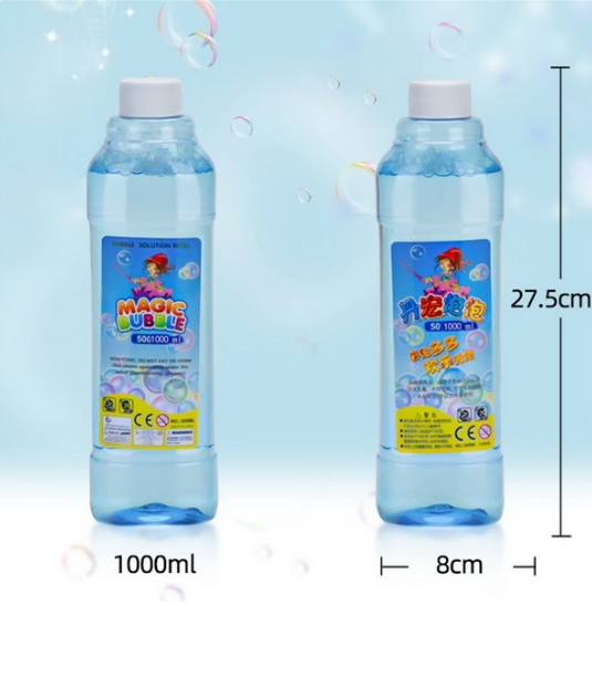 1000ml Magic Colorful Bubble Liquid Bottle