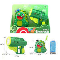 Electric Cute Dinosaur Backpack Colorful Bubble Gun