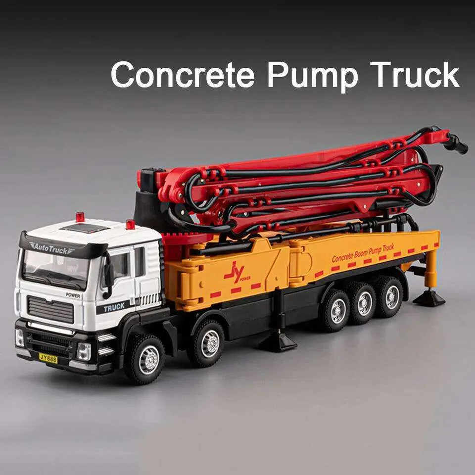 1:50 Diecast Concrete Boom Pump Truck