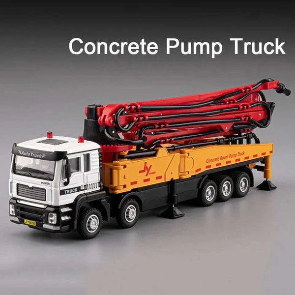 1:50 Diecast Concrete Boom Pump Truck
