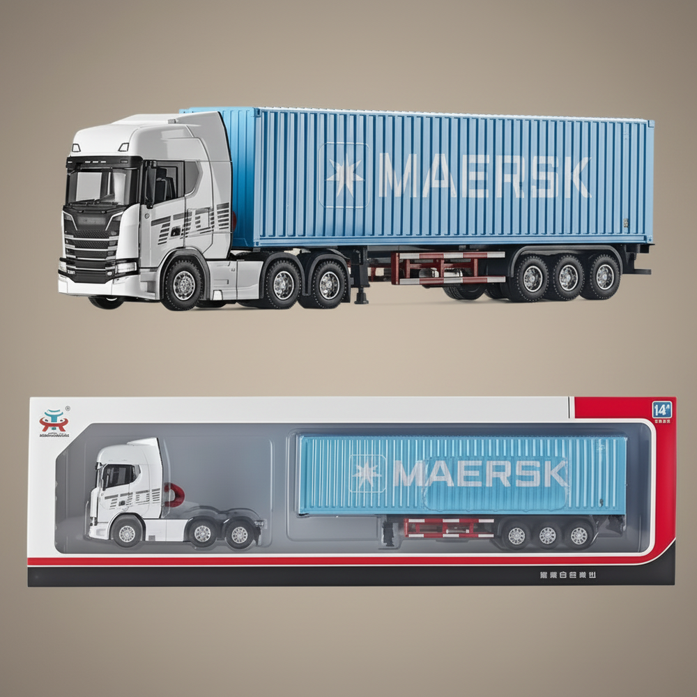 1:50 Diecast MAERSK Container Transport Truck