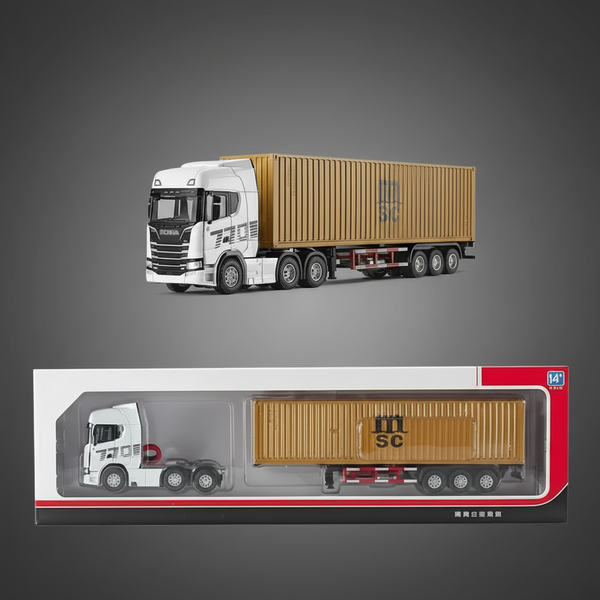 1:50 Diecast MSC Container Transport Truck