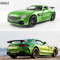 1:32 Diecast Mercedes AMG GT With Acrylic Display Box - Green