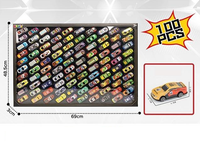100Pcs Mini Metal Inertial Racing Cars Set