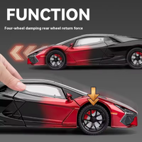 1:24 Diecast Lamborghini Revuelto Model Car With Smoke