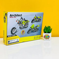 DIY 3in1 Harley Cruiser Lego Bricks Set - 129+Pcs