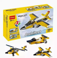 DIY 3in1 Super Airplane Lego Bricks Set - 130+Pcs