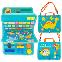 Montessori Dino 6 Pages Multi-functional Activity Busy Book