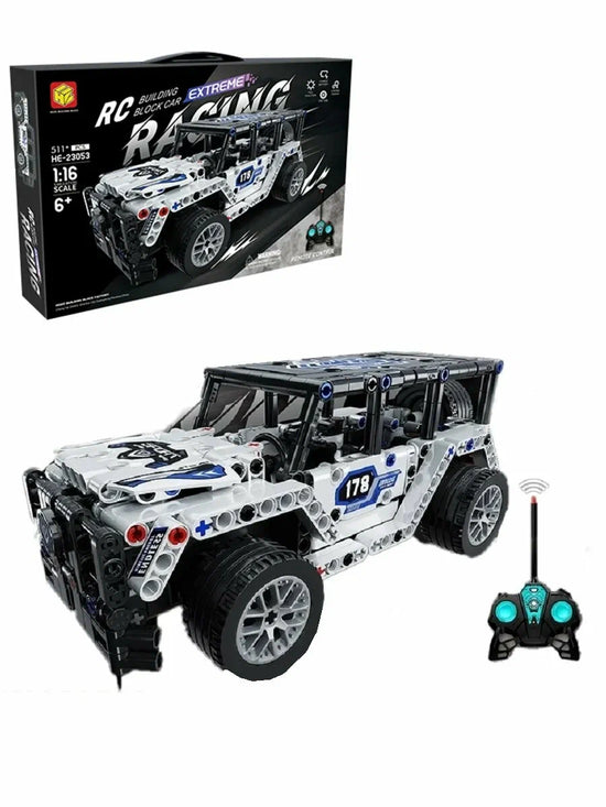 DIY 511Pcs RC 1:16 Jeep Racing Building Blocks Model