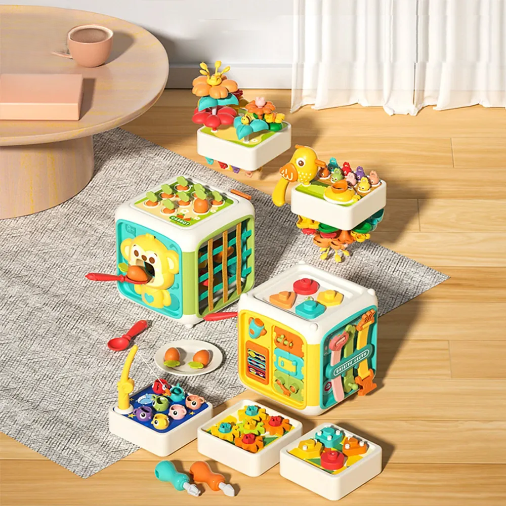 Kids Multi-functional Montessori Busy Cube Toy