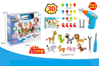 4in1 Kids 3D Puzzle Tool Box With Drill
