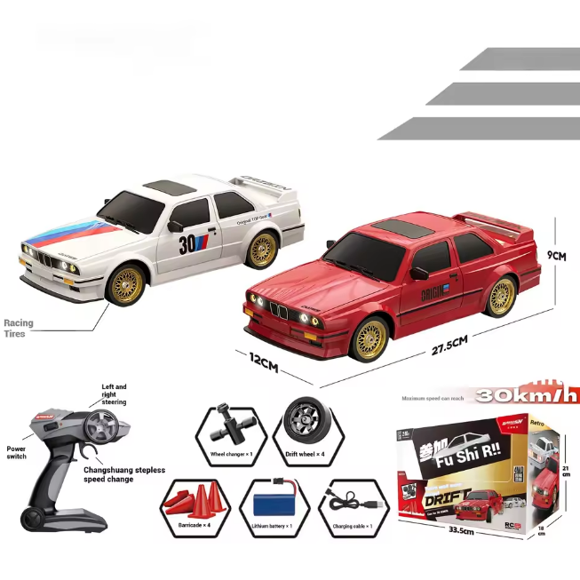 2.4G RC 30Km/h 4WD BMW E30 Drifting Car