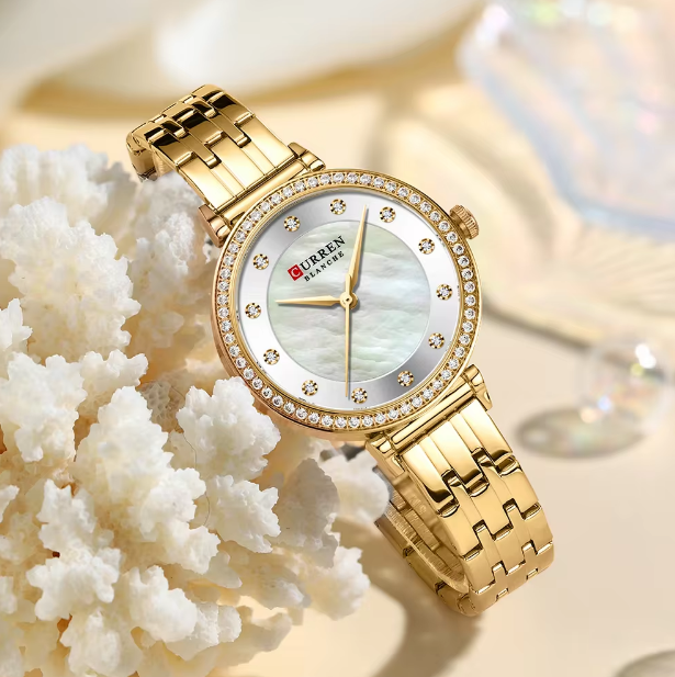 CURREN Rose Gold Stainless Steel Wrist Watch - Copy