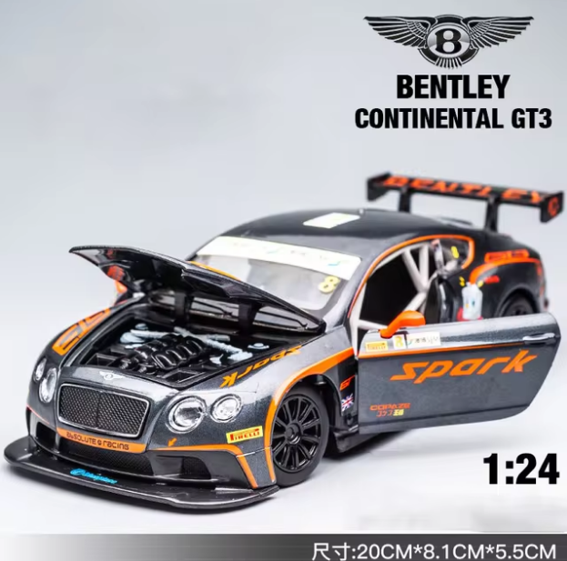 1:24 Diecast Bently Continental GT3 Official Licensed Model
