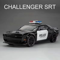 1:24 Diecast Dodge Challenger SRT Police Model Car
