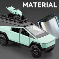 1:32 Diecast Tesla Camping Cybertruck With Bike
