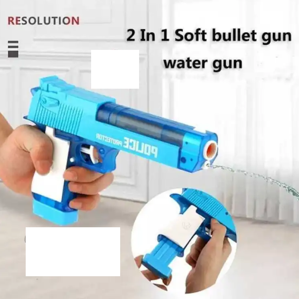 2in1 Manual Police Soft Bullet & Water Emission Gun