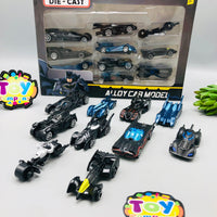 1:64 Diecast Mini Batman Inertial Cars Set - 10Pcs