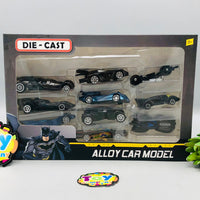1:64 Diecast Mini Batman Inertial Cars Set - 10Pcs