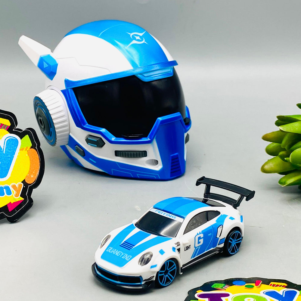 1:64 Mini RC Helmet Porsche Drift Car