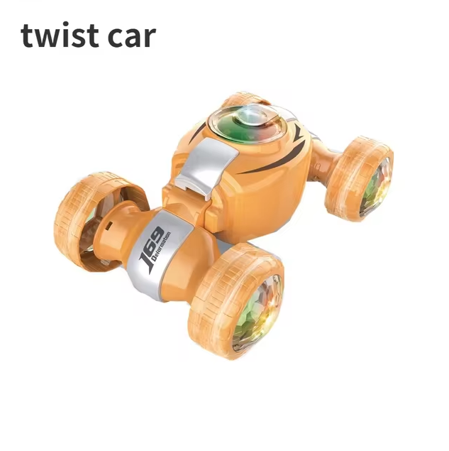 Automatic Deformation Speed Twist Car With Lights