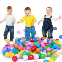 50Pcs Kids Multicolored Plastic Soft Balls