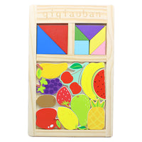 Wooden 3D Tangram Puzzle Board - Assortment