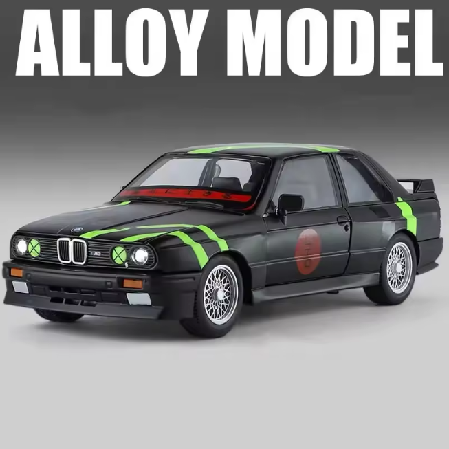1:24 Diecast BMW M3 E30 Modified Model Car