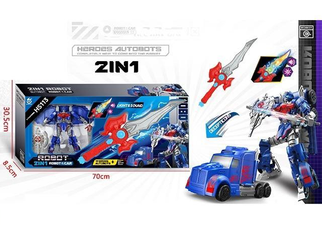 2in1 Manual Transformation Robot With Weapon