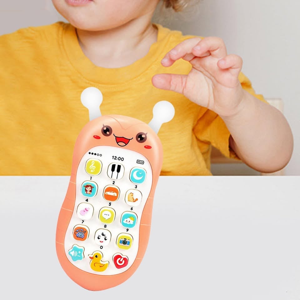 Kids Bee Design Puzzle Mobile Phone With Lights