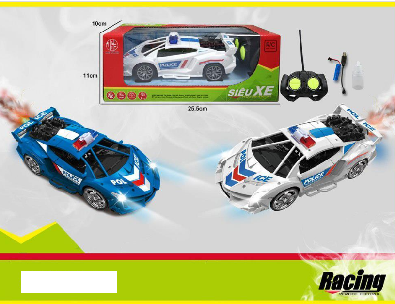 RC Spray Police Racing Car With Light