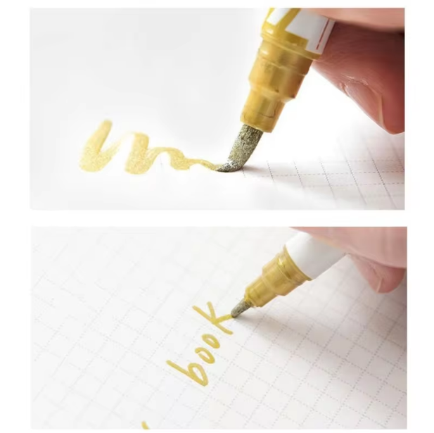 10Pcs Metallic Glitter Marker Pen