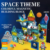 68Pcs Space Magnetic Pipeline Building Block
