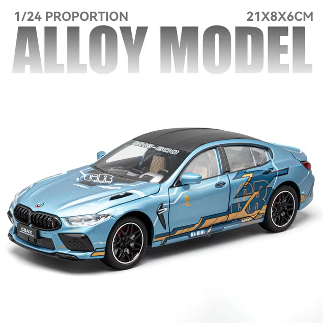 1:24 Diecast BMW M8 Manhrat Model Car