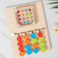 Wooden Four Color Puzzle Game Board