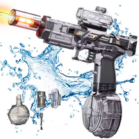 Electric Strom Water Shooting Gun With Colorful Light Silencer