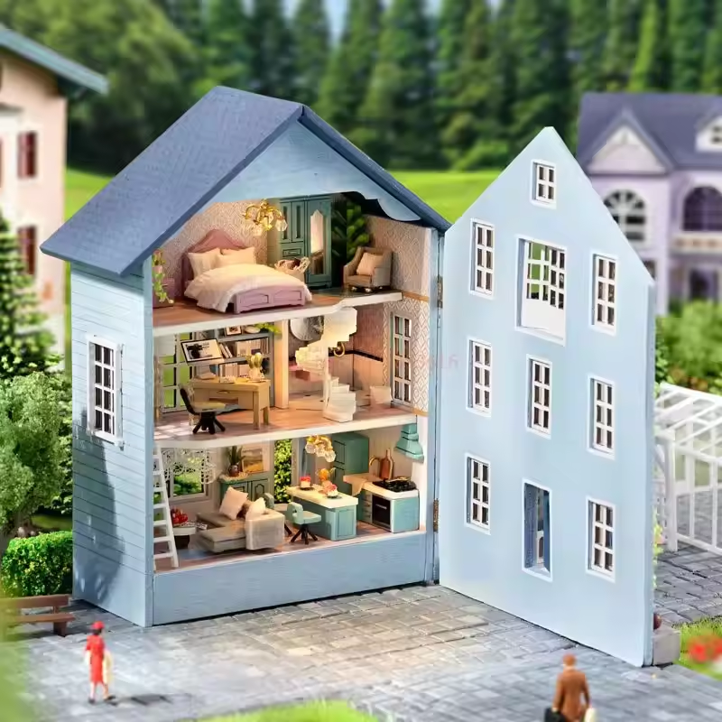 DIY Miniature Molan House With LED Lights