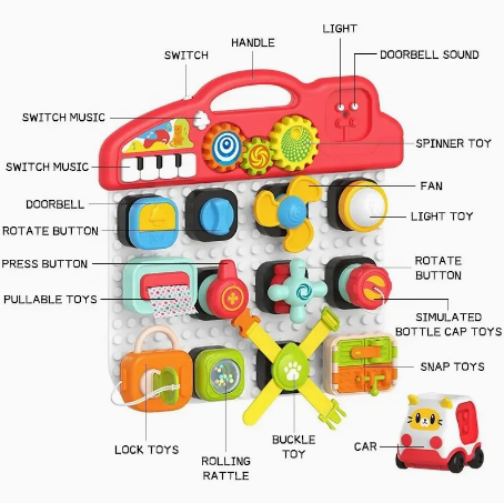 Huanger Montessori Musical Activity Puzzle Board