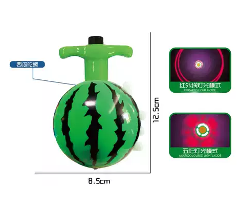 Watermelon Flash Gyro Spinning Top With Light & Music