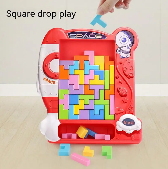 Space Titres Jigsaw Puzzle Building Blocks Game