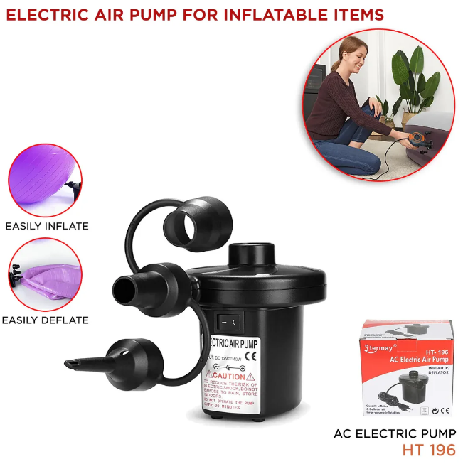 Electric AC Air Pump Inflater & Deflater