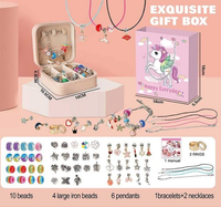 DIY Creative Charm Unicorn Jewellery Beads Set With Gift Bag
