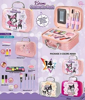 Realistic Kuromi Beauty Cosmetic Set For Girls