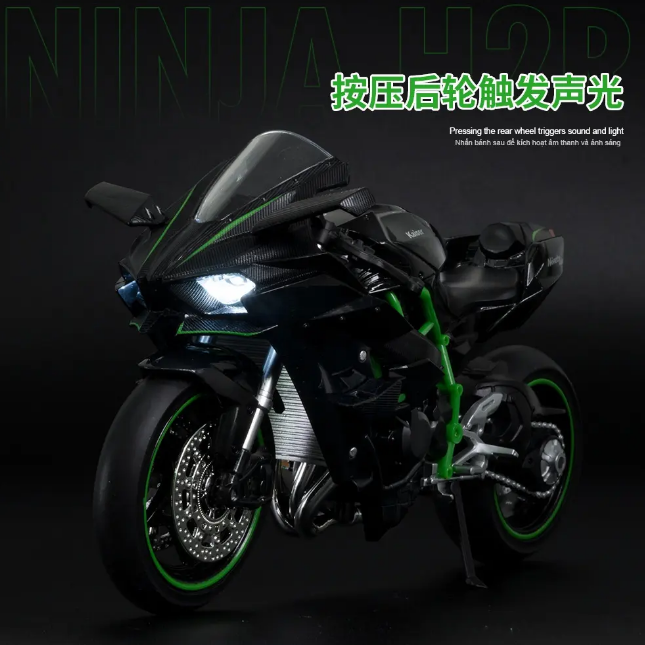 1:12 Diecast Kawasaki Ninja H2R Model Bike