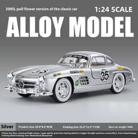 1:24 Diecast Classic Benz 300SL Printed Model Car