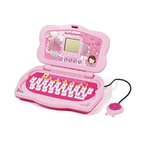 20 Activities Kids Intellectual Mouse Control Laptop - Pink