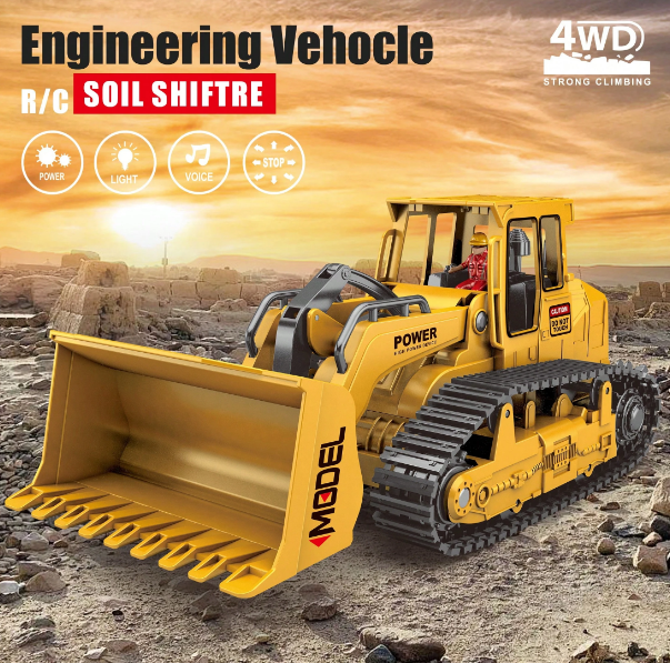1:22 Remote Control Bulldozer With Lights