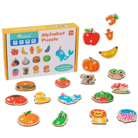 Wooden Montessori Alphabet Learning Puzzle Game